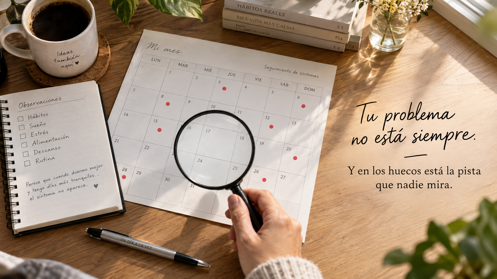Tu problema no está siempre. Y en los huecos está la pista que nadie mira.